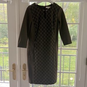 Pattern dress in brown